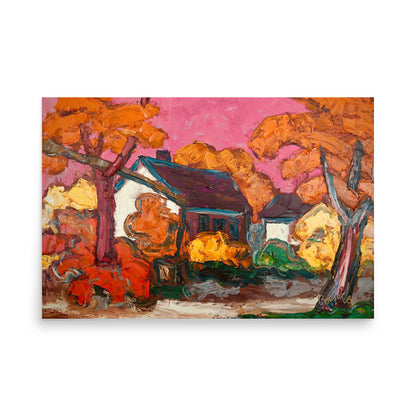 Fine Art Print Endre Bartos: "Farm"
